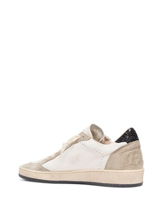 Golden Goose Deluxe Brand Natural 20mm Ballstar Napa Leather Sneakers