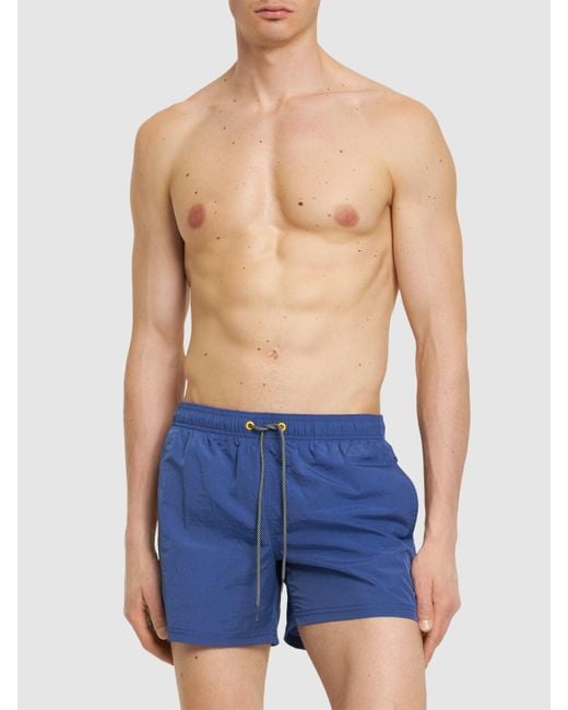 Bañador shorts nylon arrugado Sundek de hombre de color Blue