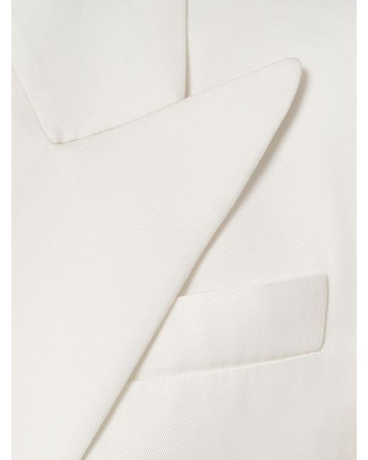 Chaqueta sastre de viscosa Alexander McQueen de color White