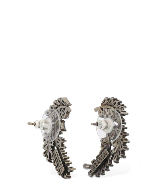 Isabel Marant White Feather Glass Earrings