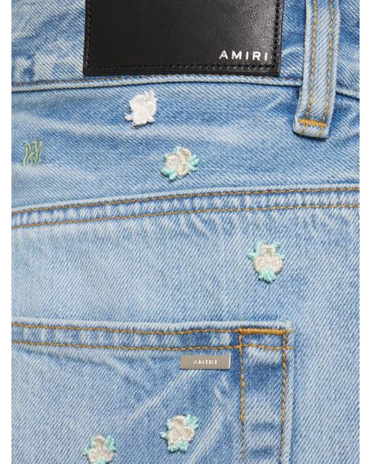 Amiri Jeans Aus Denim "floral" in Blue für Herren