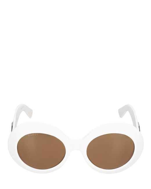 Gucci White gg1647s Acetate Sunglasses