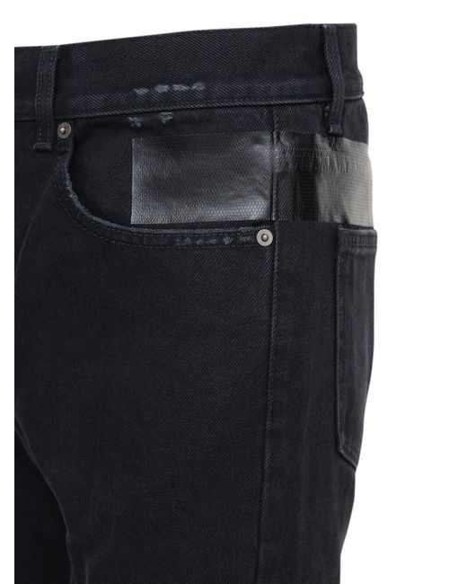 MCQ Alexander McQueen Men's Foam Slim Fit Cotton Denim Jeans - Black