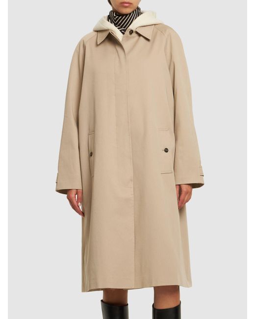 Anine Bing Natural Randy Cotton Trench Coat