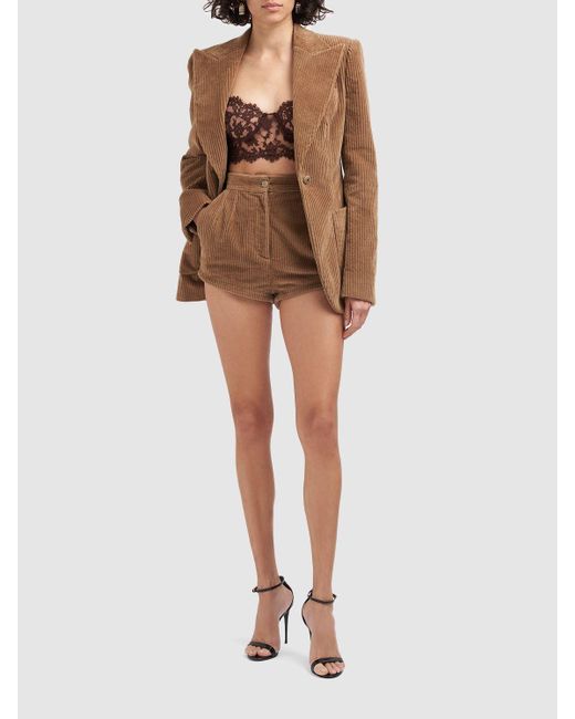 Shorts de pana Dolce & Gabbana de color Brown