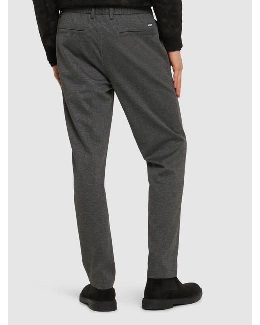 Pantalones de techno con cordones Boss de hombre de color Gray