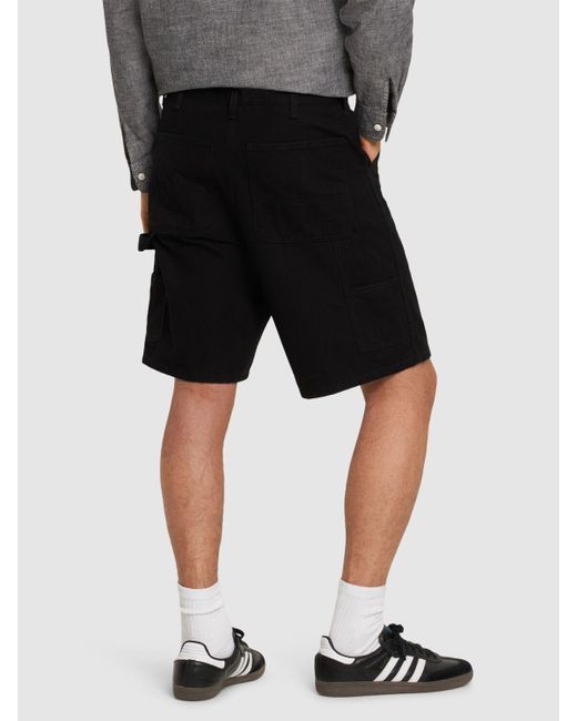 Carhartt Black Double Knee Shorts for men