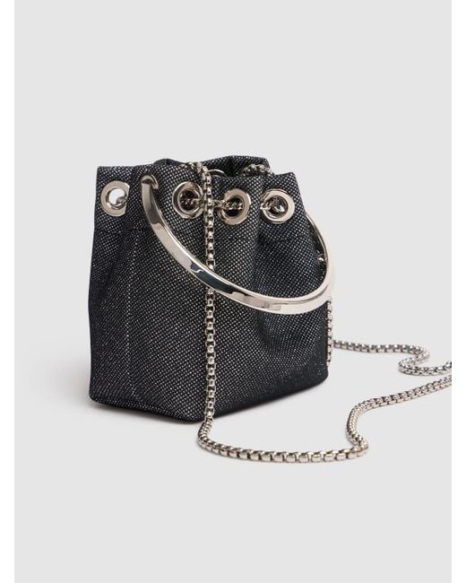 Jimmy Choo Black Micro Bon Bon Embellished Top Handle Bag Unique