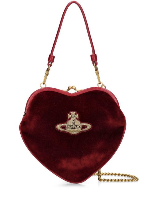 Vivienne Westwood Red Handtasche "belle Heart Frame"