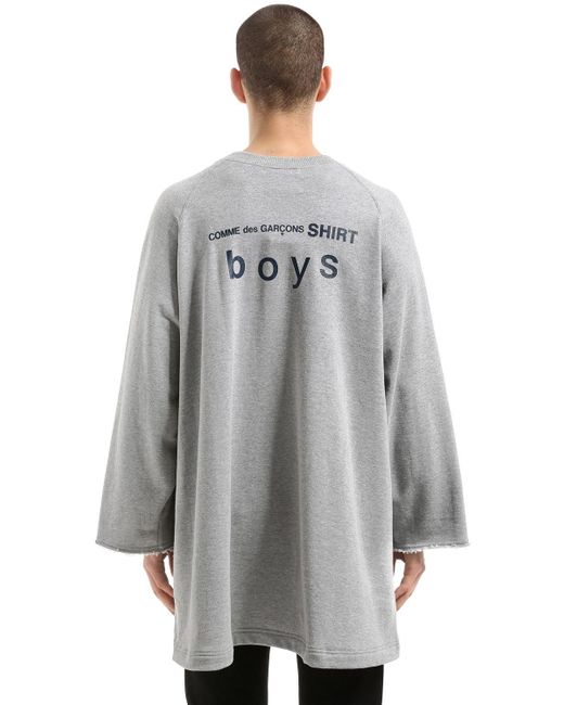 Sweat-shirt en coton imprimé "cdg boys" Comme des Garçons pour homme en  coloris Gris | Lyst