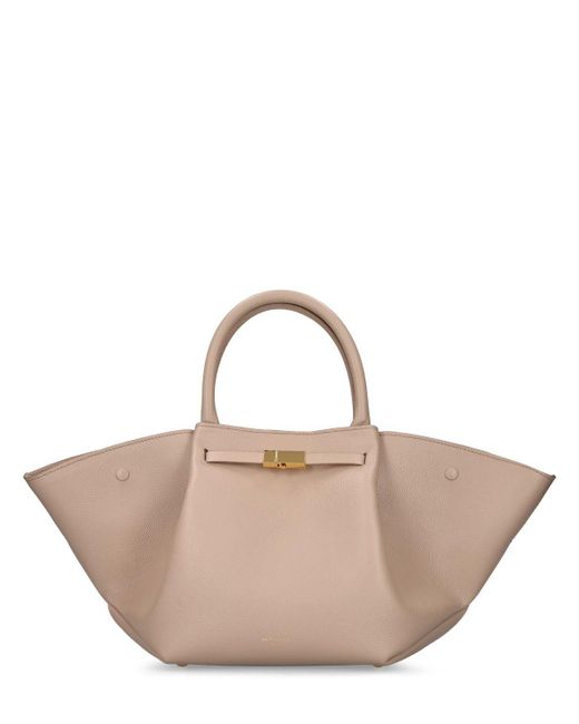 DeMellier Midi New York Grain Leather Tote Bag Lyst