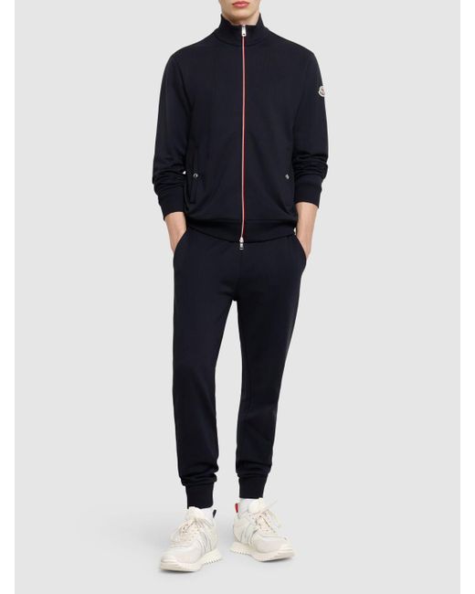 メンズ Moncler コットントラックパンツ Blue