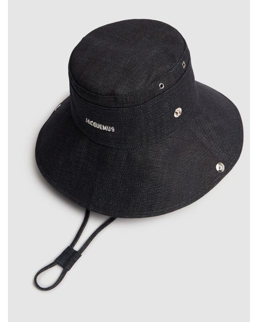 Jacquemus Le Bob De-nimes デニムバケットハット Black