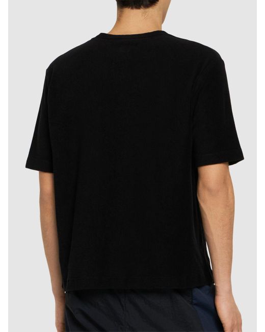 J.L-A.L Black Karst Cotton Terry T-shirt for men