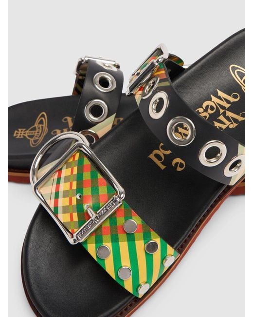 Vivienne Westwood Multicolor 20mm Alex Leather Flat Sandals