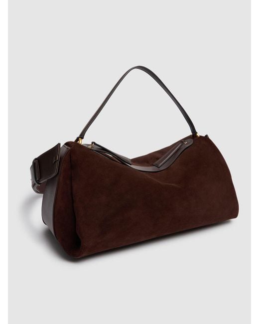 Neous Brown Scorpius Suede Shoulder Bag