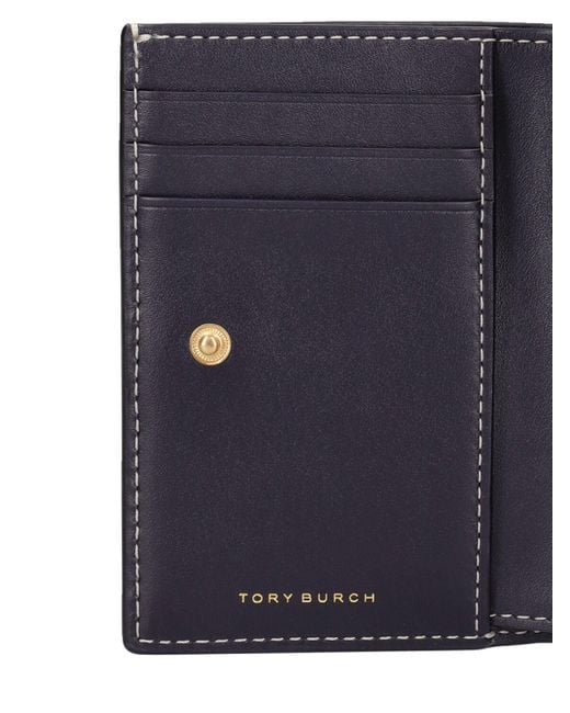 Tory Burch Gray T Monogram Bi-fold Wallet