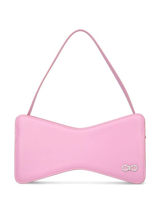 Femme Grand Sac À Main En Cuir Bow Unique Mach & Mach en coloris Pink