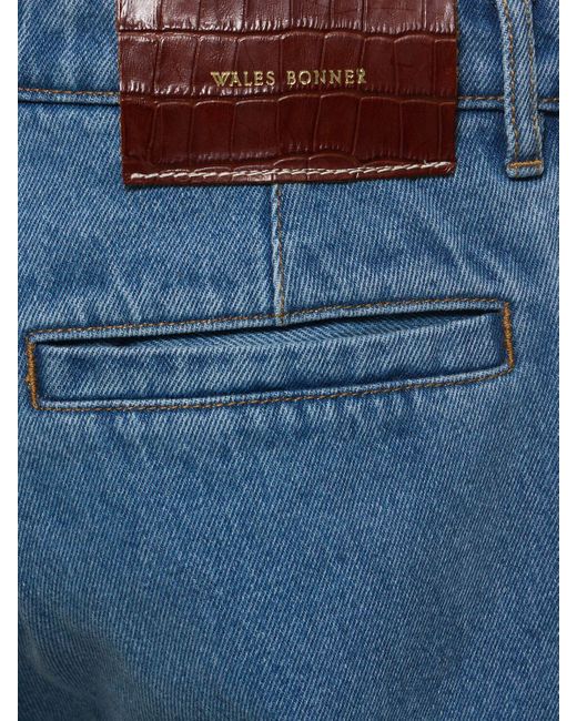 Wales Bonner Blue Eternity Cotton Denim Jeans for men