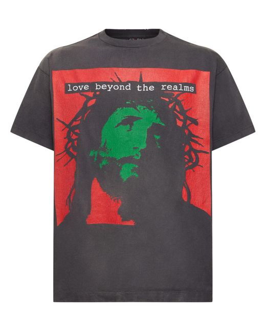 Saint Michael Black Love Beyond Saint Mx6 T-shirt for men