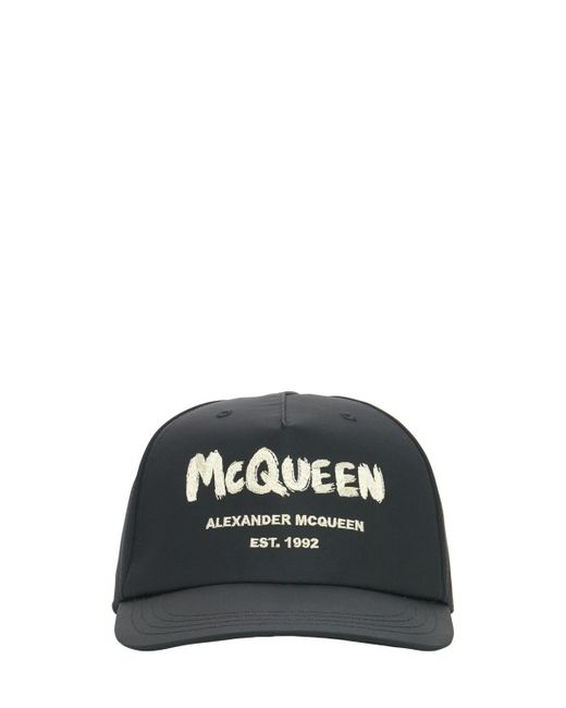 Sombrero Alexander McQueen de Tejido sintético de color Negro para hombre Hombre Accesorios de Sombreros y gorros de 