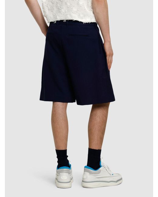 メンズ MSGM バミューダパンツ Blue
