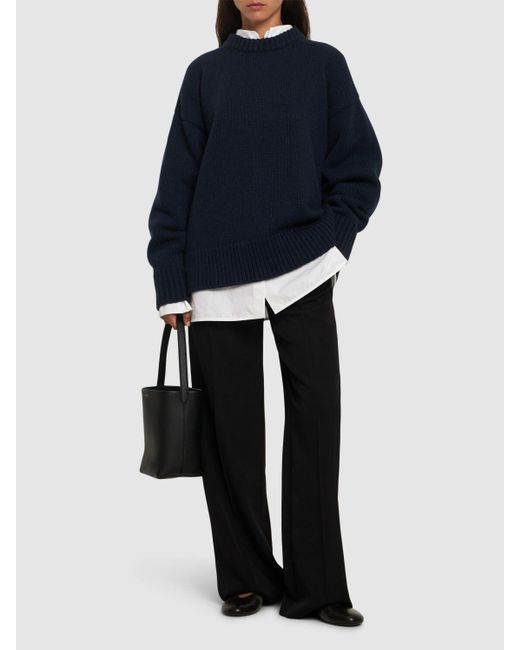 The Row Blue Strickpullover Aus Wolle Und Kaschmir "ophelia"