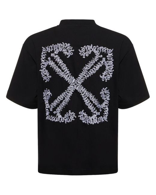 Off-White c/o Virgil Abloh Bedrucktes T-Shirt in Black für Herren