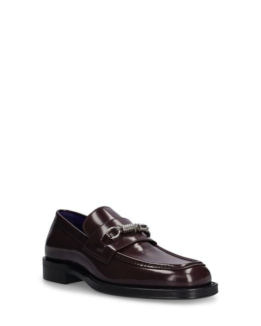 Burberry Multicolor Mf Barbed Leather Loafers for men