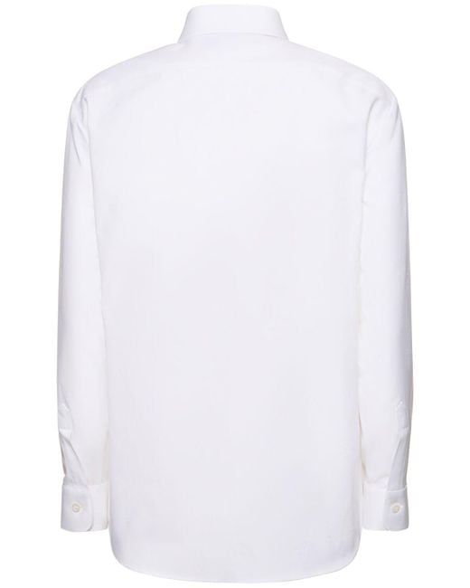 Camicia in cotone oxford di Gucci in White