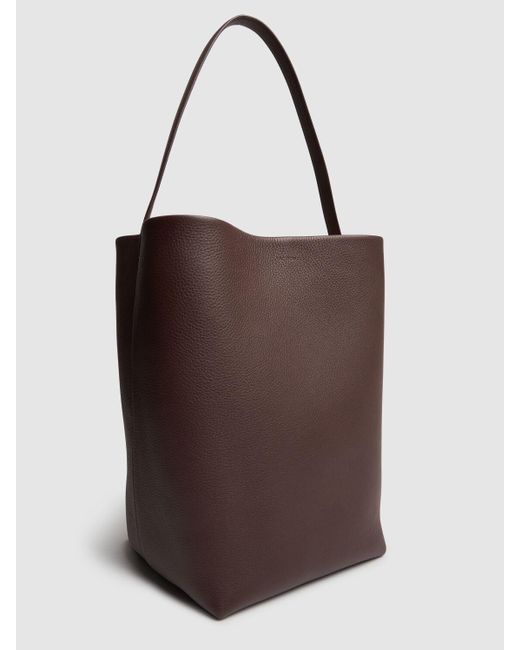 The Row Brown Große Narbledertasche "n/s Park Tote"