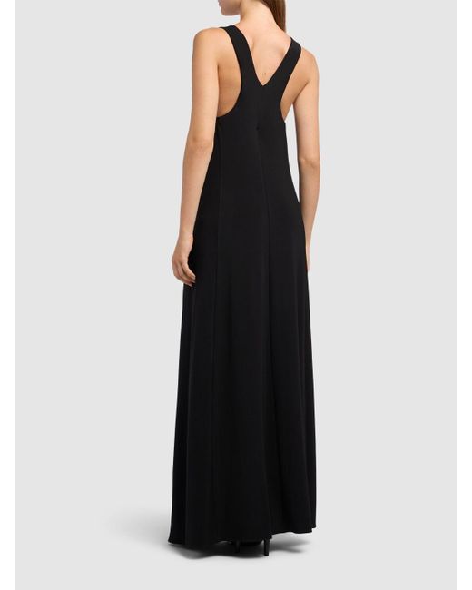Mujer Vestido Largo De Viscosa Max Mara de color Black