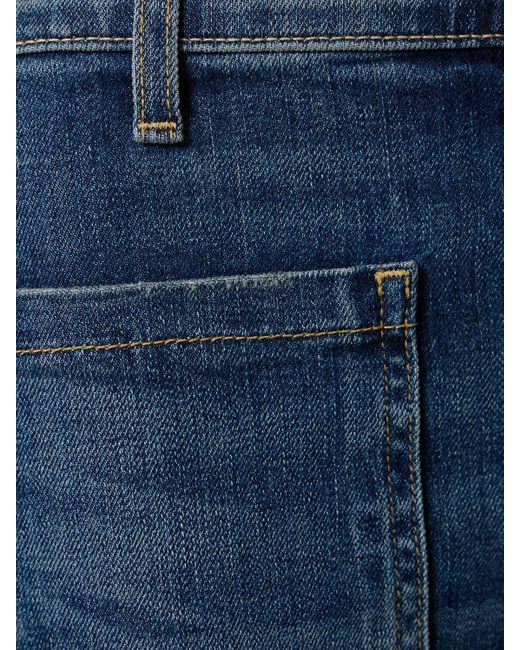 Nili Lotan Blue Florence Cotton Flare High Rise Jeans