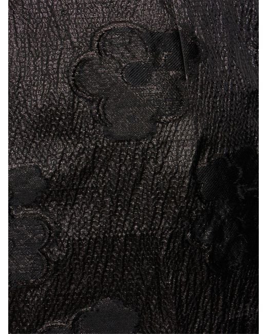 CECILIE BAHNSEN Black Allegra Kumo Fil-coupé Midi Skirt