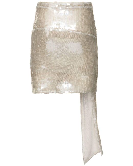 Coperni スパンコールミニスカート White