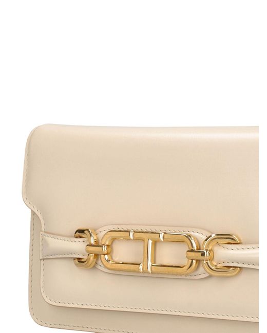 Tom Ford Natural Small Whitney Box Leather Bag