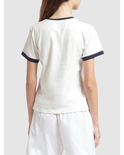 Camiseta de algodón Golden Goose Deluxe Brand de color White