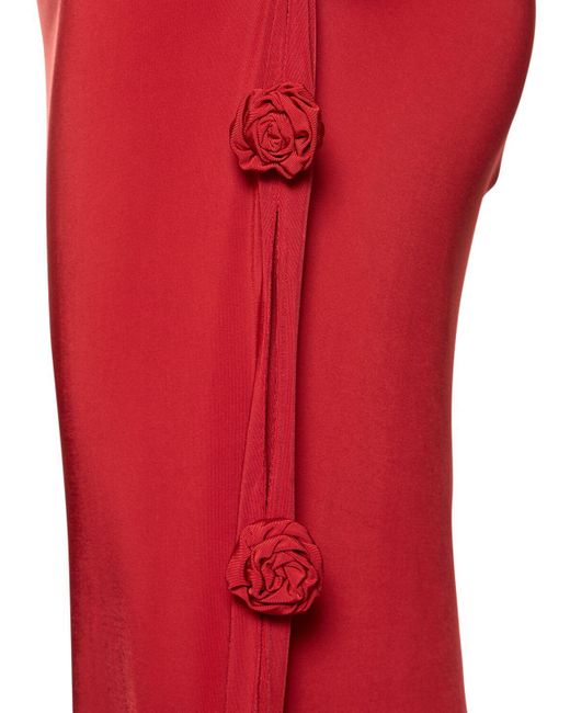 Vestido Rosette largo con cuello halter Magda Butrym de color Red