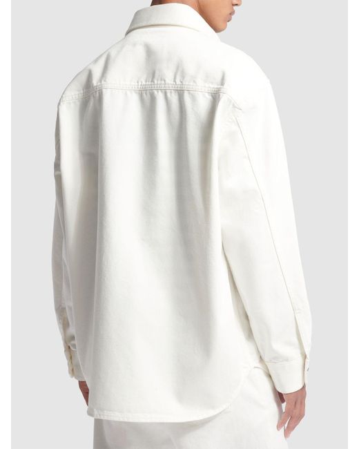 Camisa de denim de algodón Versace de hombre de color Natural