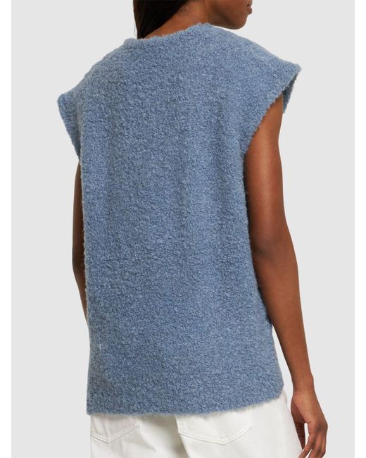THE GARMENT Blue Oberteil Aus Wollmischung "balboa"