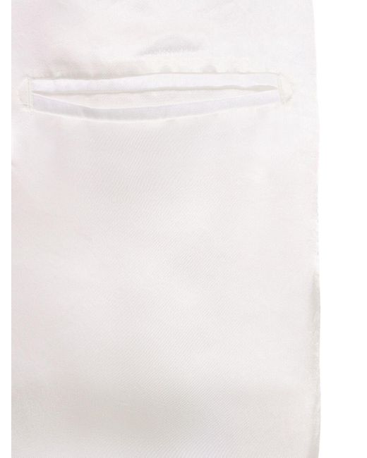 Blazer de algodón y lino Sportmax de color White