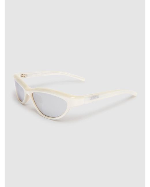 Femme Lunettes De Soleil Les Lunettes Curvo Unique Jacquemus en coloris White