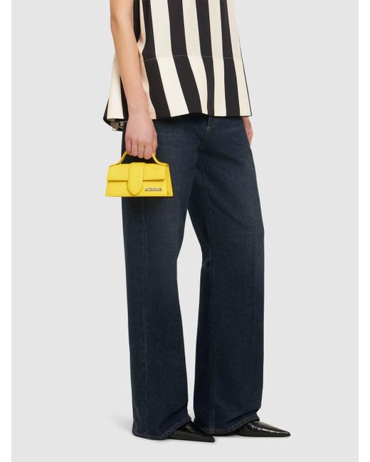 Jacquemus Le Bambino レザートップハンドルバッグ Yellow