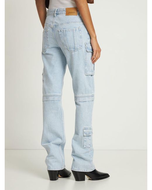 Pantaloni cargo vokayo in cotone di Isabel Marant in Blue