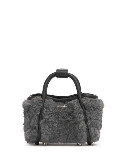 Max Mara Xxs Tmarin テディトップハンドルバッグ Black