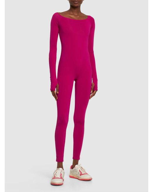 ANDAMANE Pink Nadia Off-The-Shoulder Jumpsuit