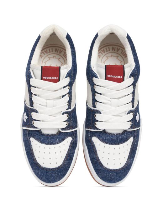 DSquared² Sneakers Aus Leder Mit Logo in Blue für Herren