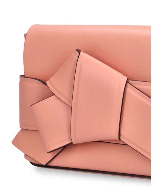 Acne Pink Mini Musubi Leather Crossbody Bag