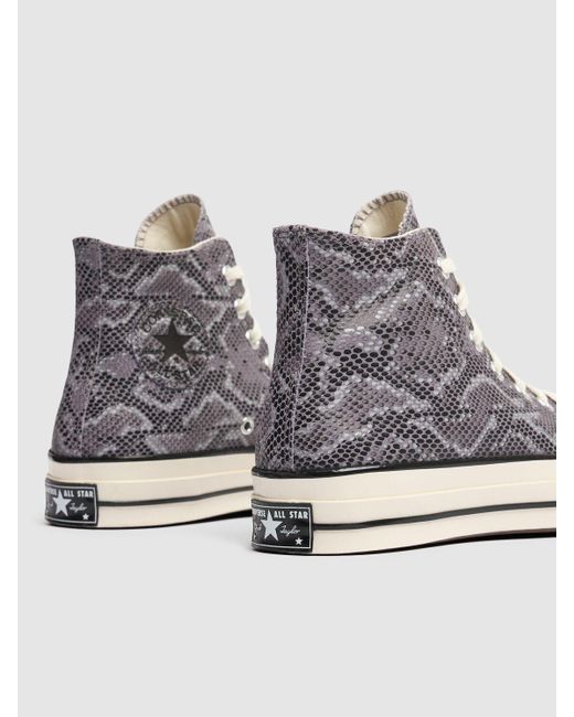 Converse White Chuck 70 Snake Print Sneakers