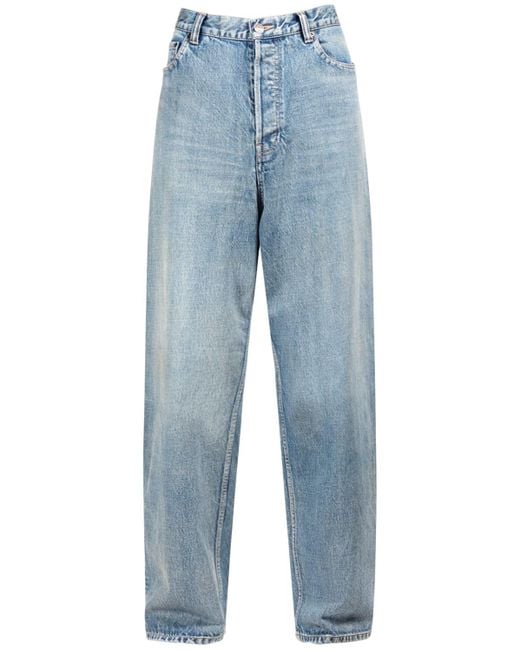 Balenciaga Large Baggy Denim Jeans in Blue for Men | Lyst